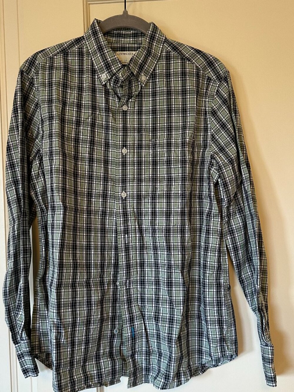J.Crew Plaid Poplin Button Down Shirt/ Kids Size 14